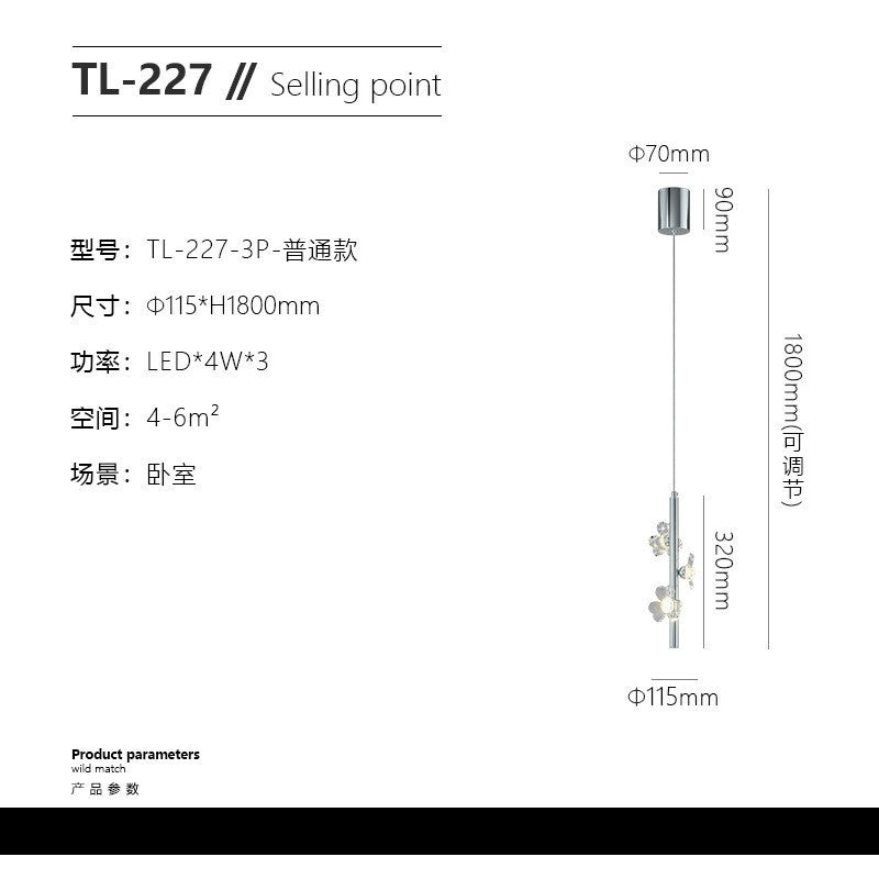 Wall lamp light luxury personality creative bedroom led bedside lamp Nordic simple modern living room TV series background wall lamp