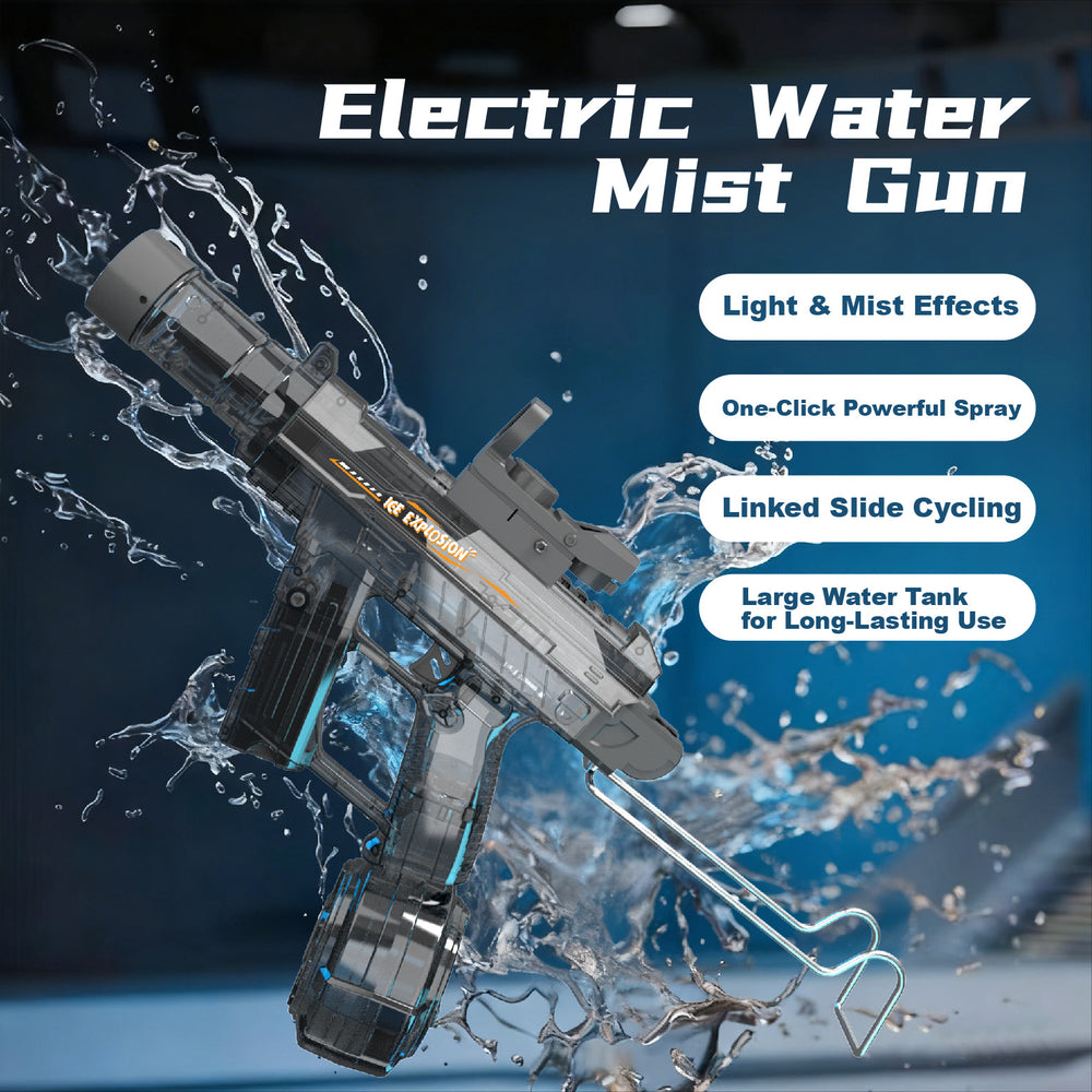 [cross-border] explosive and cool spray electric water gun linked with smoothbore water splashing festival drum version water toy water gun