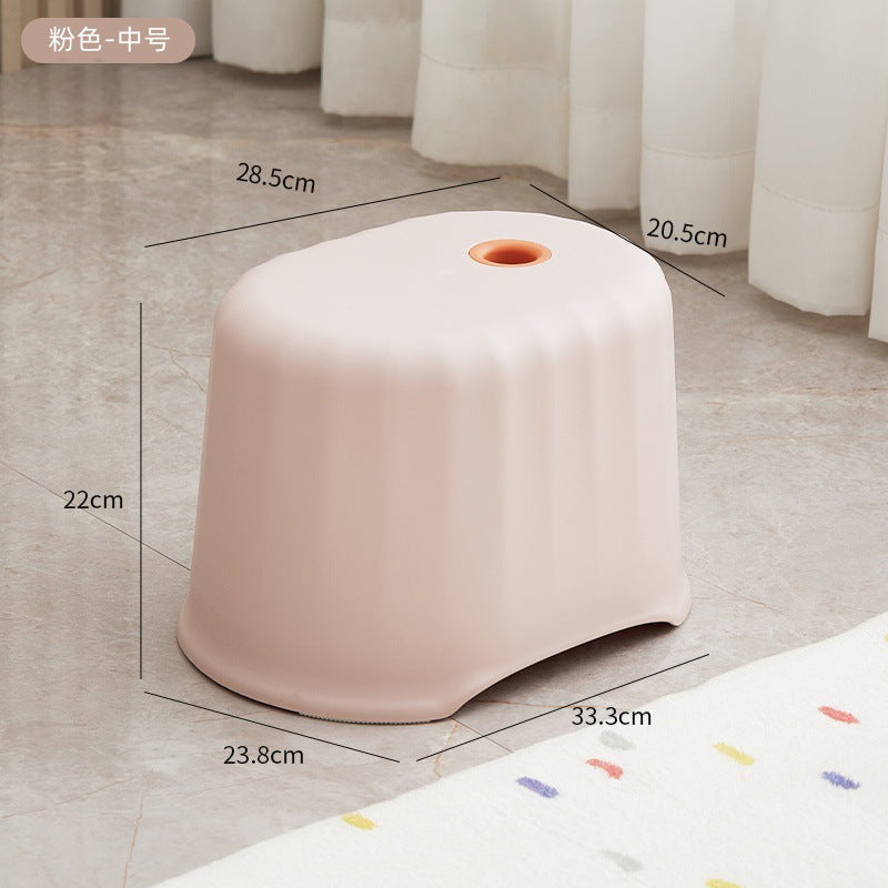 Plastic stool kids washbasin step stool for homethickened small stool adult non-slip stool shoe changing stool low stool