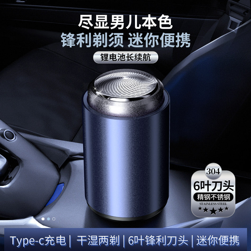 electric mini shaver for men, usb rechargeable, full body washable, portable razor