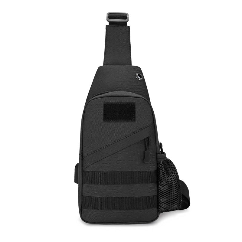 One shoulder messenger bag camouflage casual men's breast bag multi-functional trendy brand oblique backpack small bag trendy messenger bag men's bag