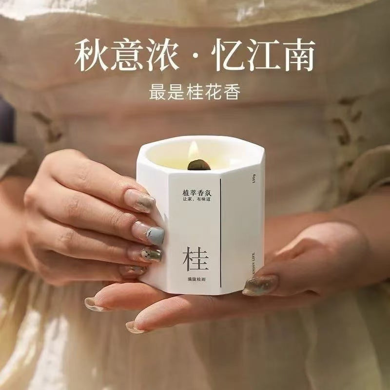 Osmanthus scented candle bedroom for home long-lasting aromatherapy indoor niche high-end low temperature gift atmosphere fragrance