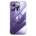 Suitable for iphone 17 mobile phone case electroplated frameless magsafe magnetic glass lens film apple 14 texture