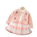 Girls' sweater dress and cardigan set - chanel-inspired princess outfit - new autumn/winter  collection