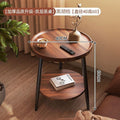 Scandinavianaccessible luxury small apartment side table casual modern for home round double layer side table coffee table small table sofa coffee table