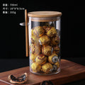 Glass airtight jars for dried fruits, seasonings, and kitchen storage – tea, spice, and grain containers – transparent storage jars