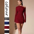 cross-border e-commerce women's party evening dress bodycon red dress elegant  mini dress