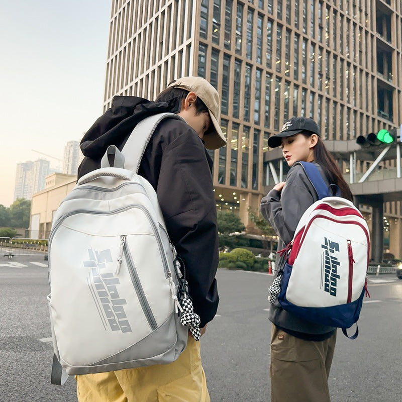 School bag for junior high school students, large-capacity lightweight backpack for men, Korean version of trendy versatile middle school students, niche backpack for women