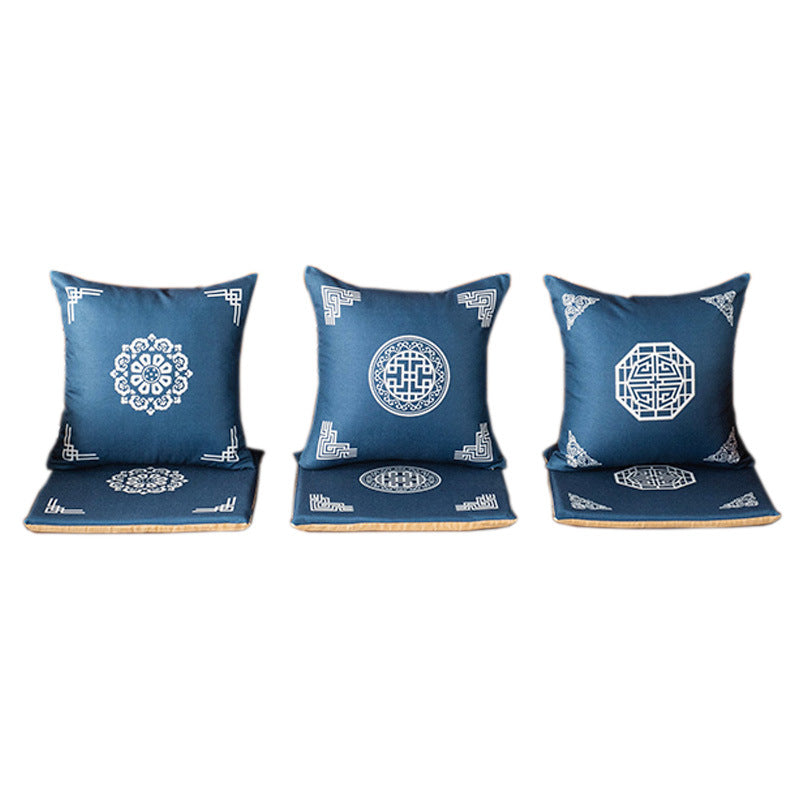 New chinoiserie guochao cushion pillow tea table cushion living room sofa taishi chair armchair backrest for home cushion cushion