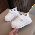 spring/autumn new children's sneakers: girls' soft-soled athletic shoes, boys' non-slip running shoes, white casual shoes