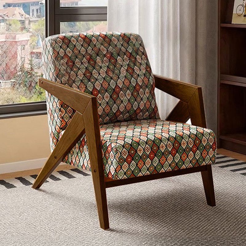 Richard nordic solid wood single sofa chair living room french cafe hotel retrob&b balcony lazy chair