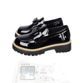 2026 spring new bowknot low-top flats - plus size platform shoes - british style export leather shoes for women - in stock