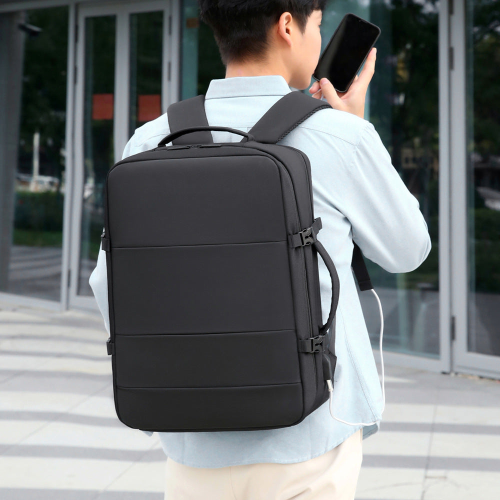 Business Backpack Men's Large Capacity Going Luggage Backpack Commuter Men's Bag Multifunctional USB Fashion Backpack