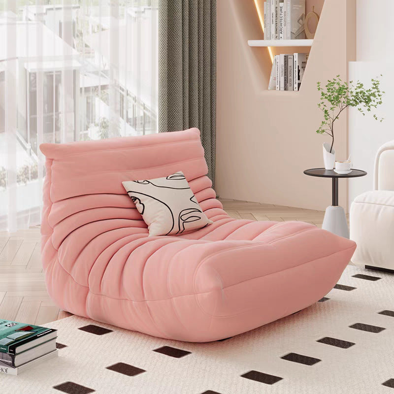 Caterpillar sofa balcony casual chair living room reclining and sleeping cream reclining lazy sofa