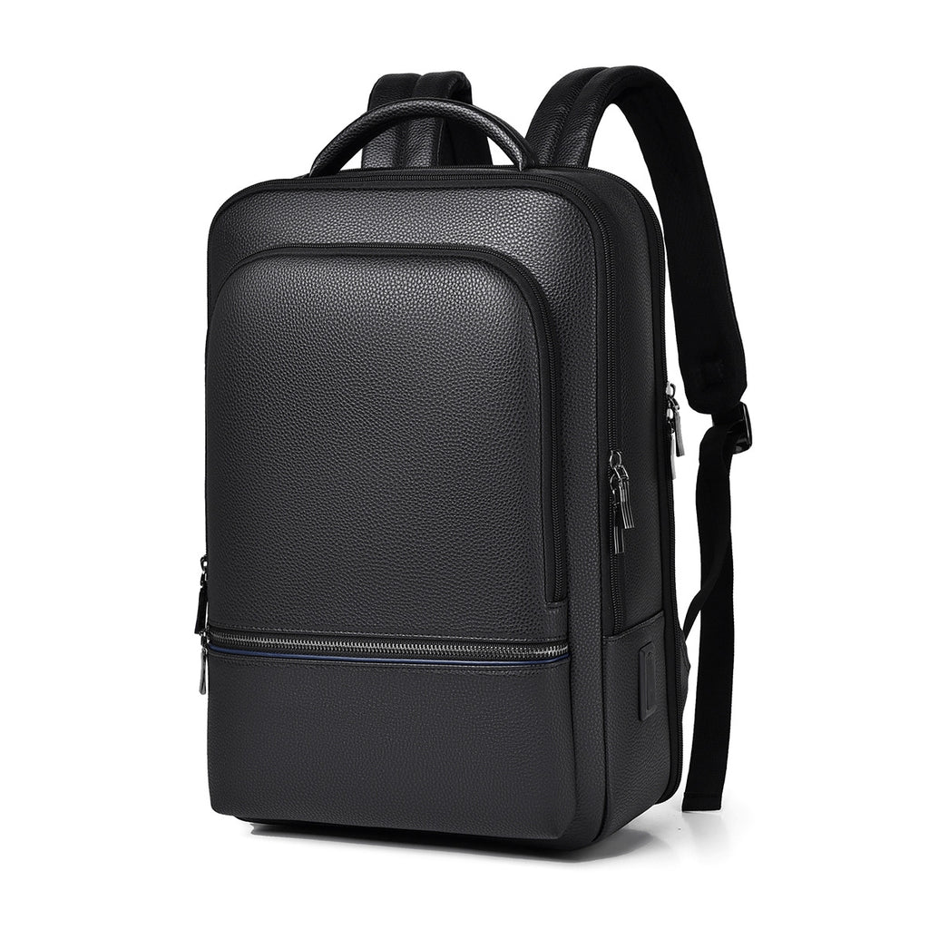 Spring casual schoolbag new high-end sense portable commuter business trend versatile ridge protection high-end simple backpack