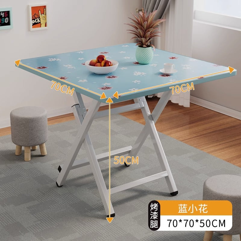 Foldable table dining table for home small table outdoor portable stall small apartment rental house simple dining square table