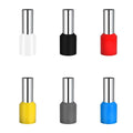 Cold-pressed terminal block set, including ve tube terminal connectors, crimping pliers, needle-type wire terminals, copper socket crimping caps, and connectors