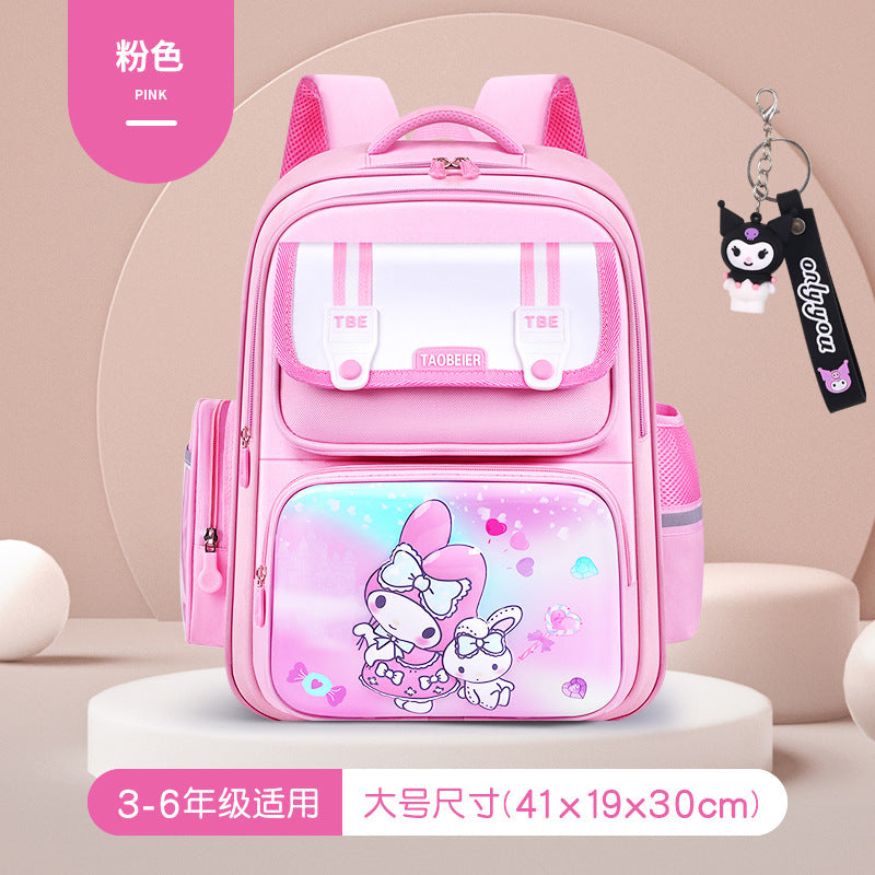 foreign trade schoolbag for primary school girls 1-3-6 grade to reduce the burden of spine protection large capacity kids backpack wholesale