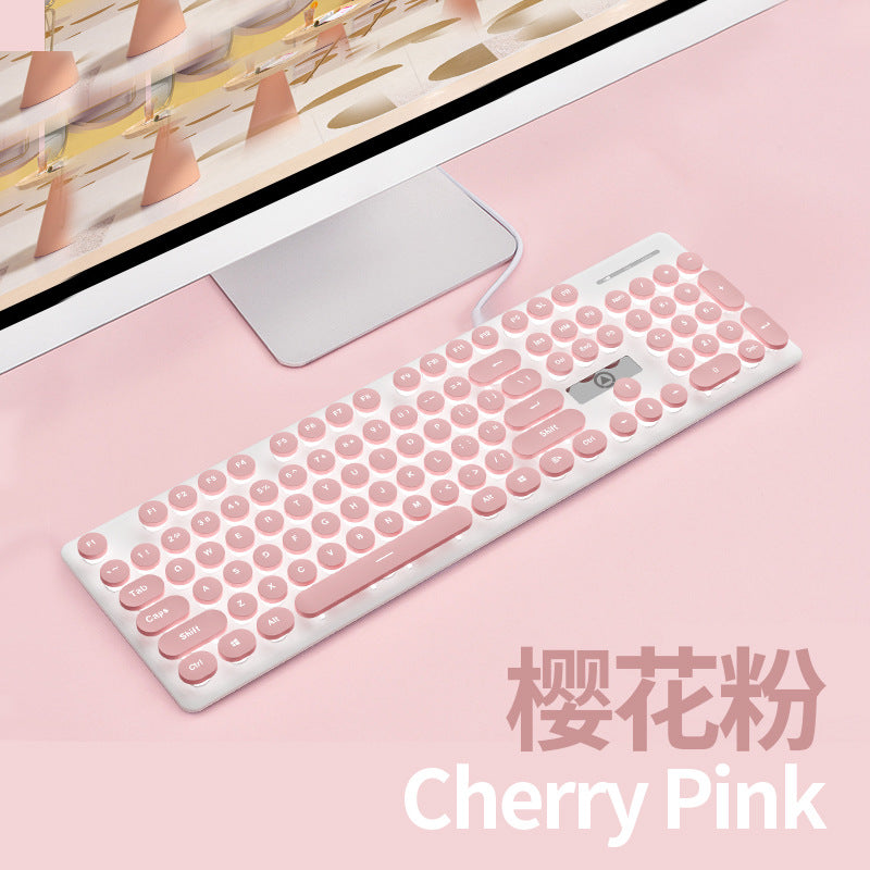 Silver sculpt v8 punk mechanical feel keyboard and mouse combo - illuminated gaming pc accessories - wholesale for amazon cross-border e-commerce