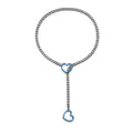 Black chain blue love 8mm63cm