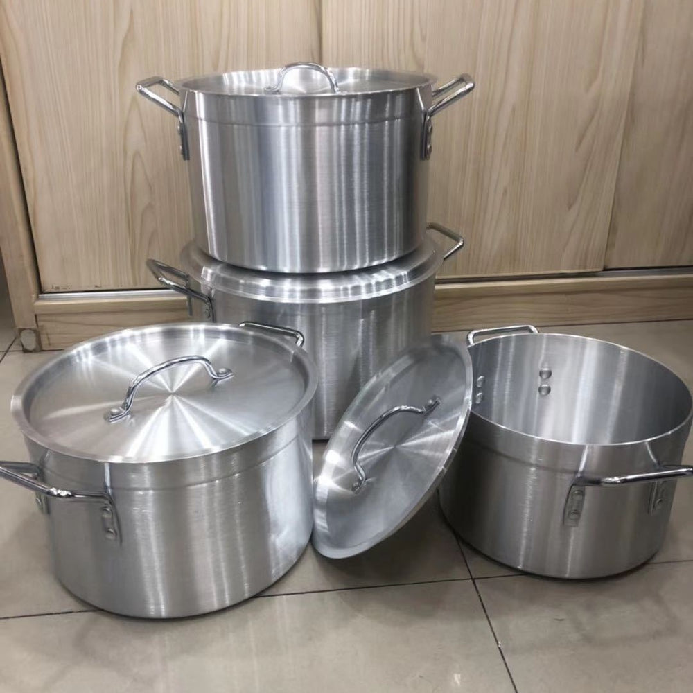 Exportaluminum pot 4pcs large and medium aluminum pot l 36cm, 40cm, 42cm, 45cm