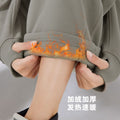 New winter fleece-lined warm fitness sweatpants - versatile straight-leg loose casual trousers for women (daw152)