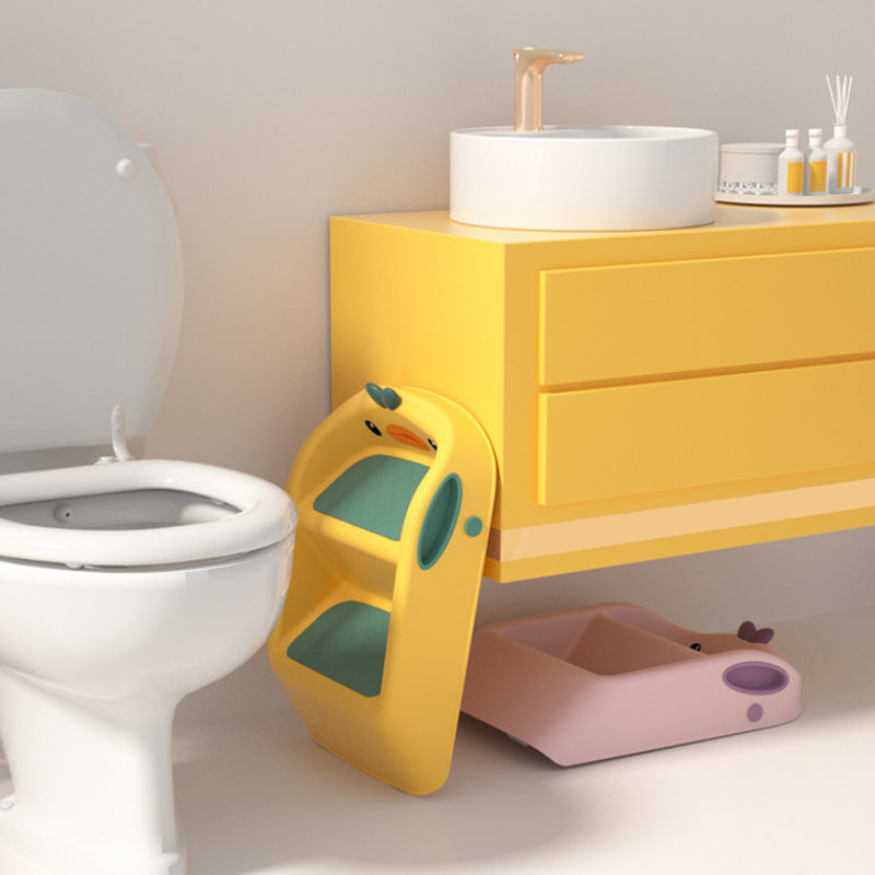 Kids step stool baby step stool hand washing step non-slip stool washing face brushing teeth stool foldable foot stool