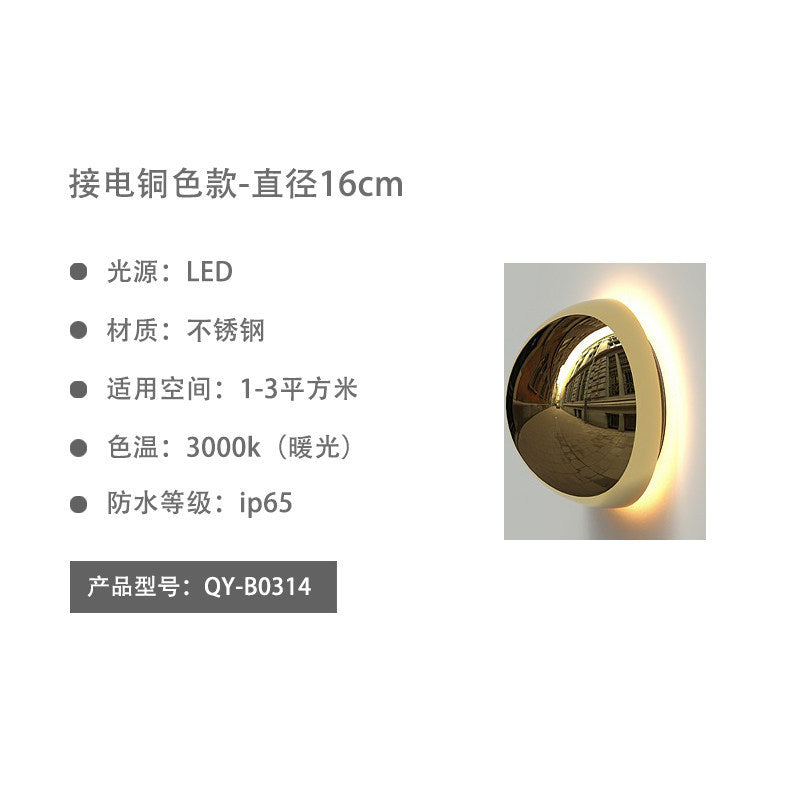 Outdoor wall light waterproof courtyard lamp villa garden decorative wall sconce balcony walkway light modern stainless steel wall lamp