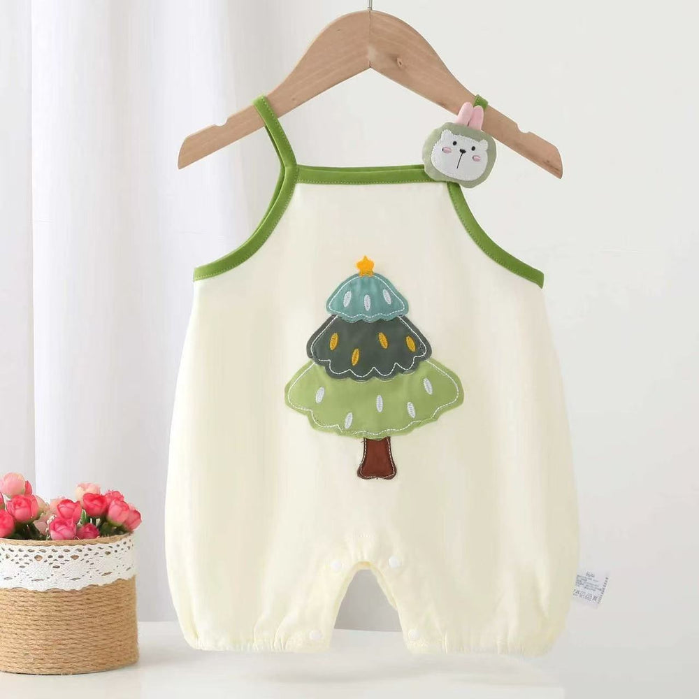 Summer cute super cute infant baby clothes baby suspenders one-piece cartoon rompers hundred days outwear summer