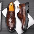 Men's leather dress shoes - live stream special: new textured leather business shoes, casual breathable work shoes, british style wedding shoes