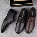 New versatile men's pointed-toe leather shoes - soft sole business casual loafers - perfect for work, security, or dad shoes - wholesale available