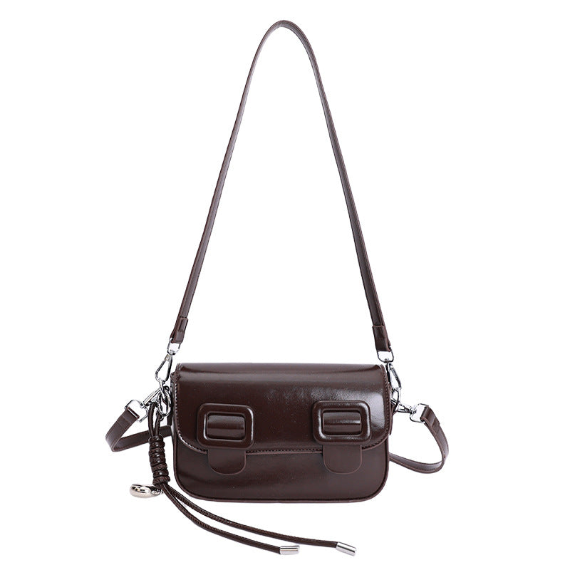 women's bag wholesale: fashionable cambridge bag, vintage versatile patent leather, high-end texture shoulder bag, autumn/winter crossbody bag