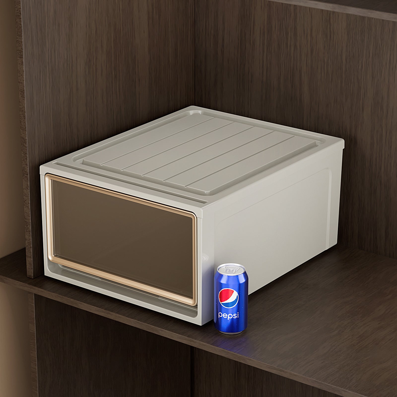 Storage Box Drawer Storage Box Household Wardrobe Clothing Pants Underwear Organizing Box Transparent Plastic Storage Cabinet