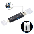 Type-c card reader tf android usb to otg 2.0 adapter - multifunctional 5-in-1