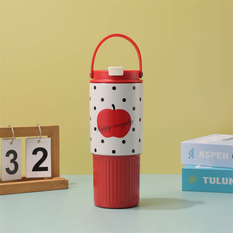 Wholesale new arrival cartoon 30oz insulated tumbler - portable, large capacity, straw cup, stainless steel car cup for outdoor use