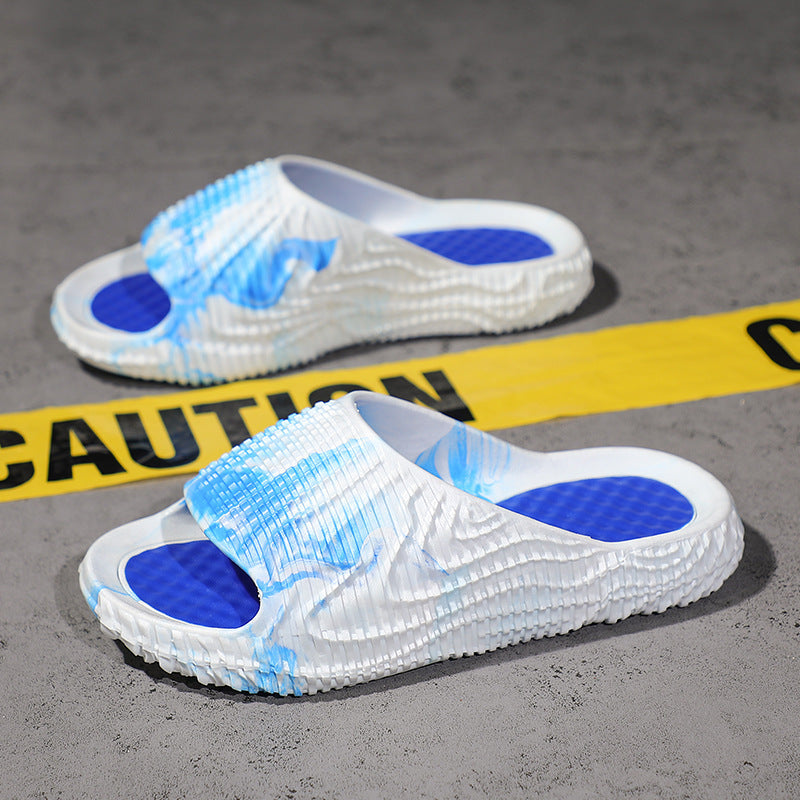 New trending slippers for men - 2023 sporty, fashionable, thick-soled, ultra-soft, cloud-like comfort, non-slip casual couple's shoes