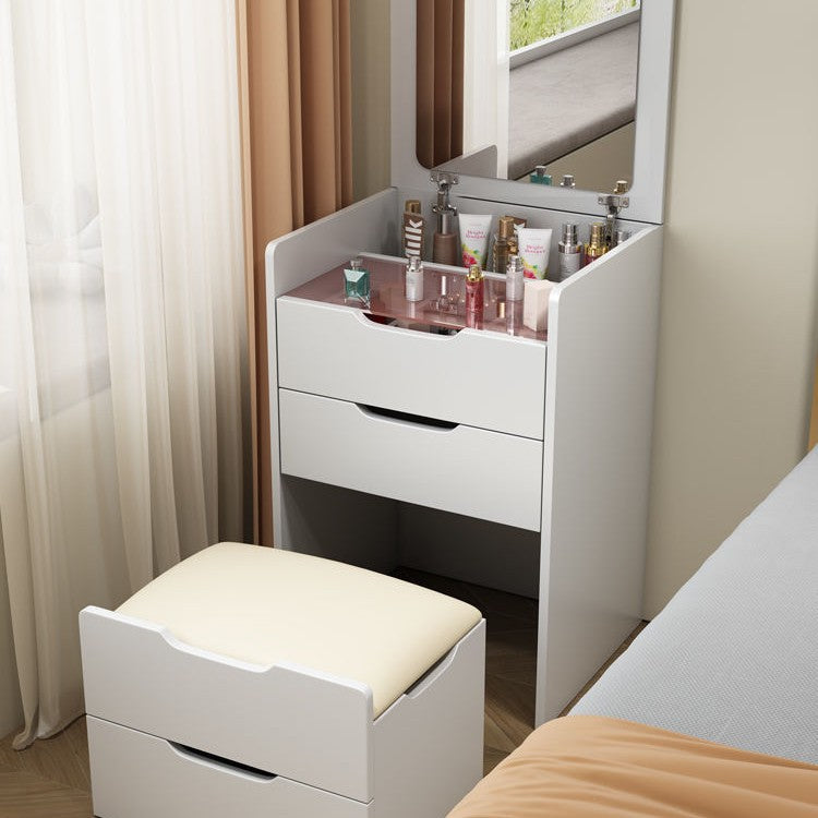 Solid wood dresser, small bedside storage cabinet, modern simple small apartment folding dresser, bedside makeup table
