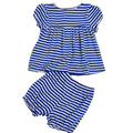 Export original order new arrival baby girl spring summer short-sleeved shorts rust small flower casualseparatessuit