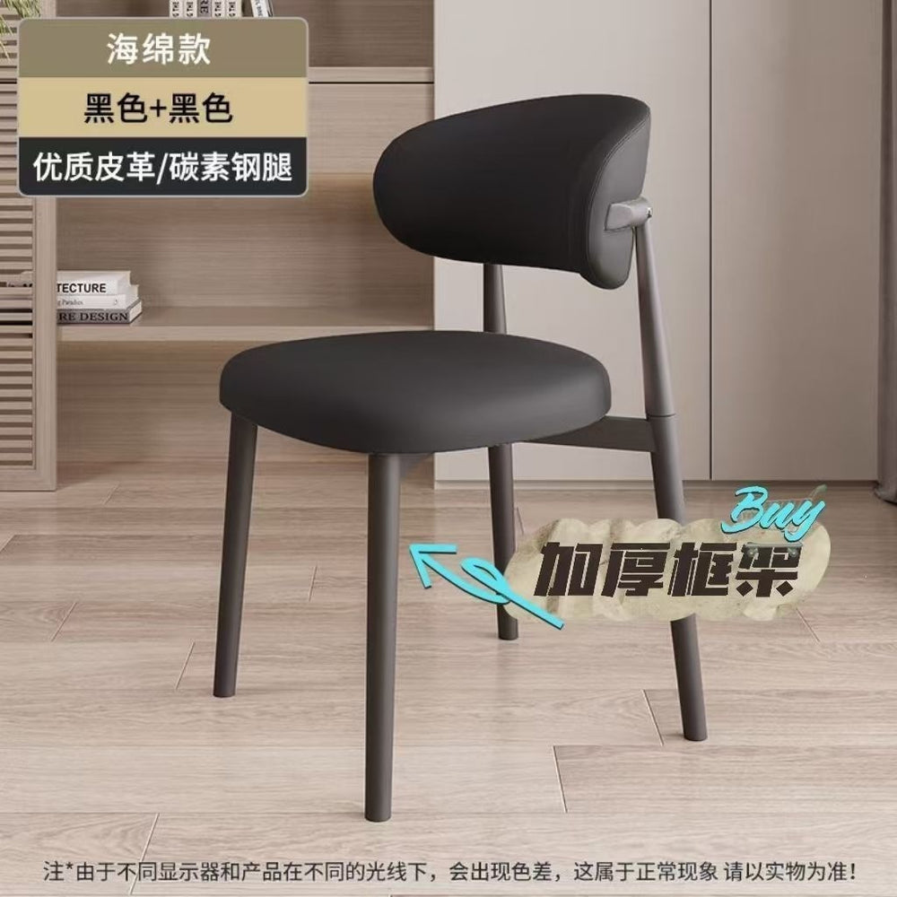 Dining chair training chair backrest stool accessible luxuryclassy rental room dining room italian iron casual training chair no