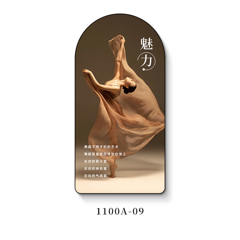 Ballet room wall decoration painting girl dance studio inspirational casual painting art training class institution wall painting