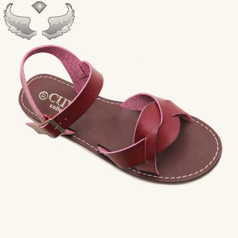 Wholesale Direct Roman Sandals Women's Shoes Summer Flat Versatile One-Word Sandals Solid Color Beach Sandals Sandals