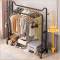 Freestanding coat rack - multi-functional clothes hanger for home, bedroom, balcony, dorm room - easy to assemble