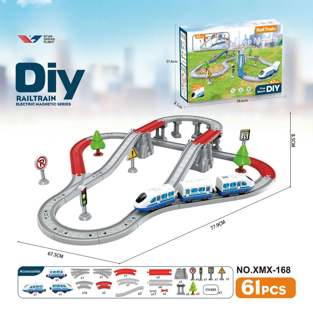 new arrivalassemble electric rail car kids city train train subway parking lot scene toys wholesale