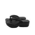 Zhao lusi's same style eva stepping on shit flip-flops women's summerthick soleheight increasingoutwearfashion beach shoes