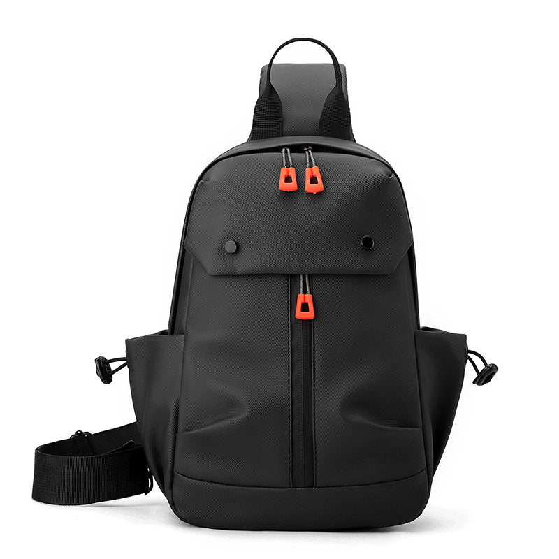 Cross-border breast bag men's casual versatile shoulder bag outdoor sports cycling messenger bag Korean version trendy fashion handbag