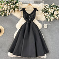 Accessible luxury celebrity banquet classy palace style dress elegantv neck waist slimming look classy exquisite dress