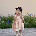 Girls' spring/summer  new korean style bunny plaid vest dress - stylish cartoon dress for baby girls and toddlers