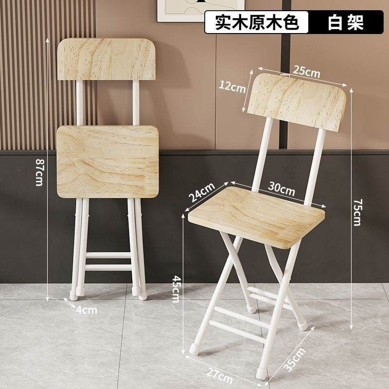 Folding chair popular simple folding stool for home dining chair dormitory outdoor chair white negotiation chair portable training chair