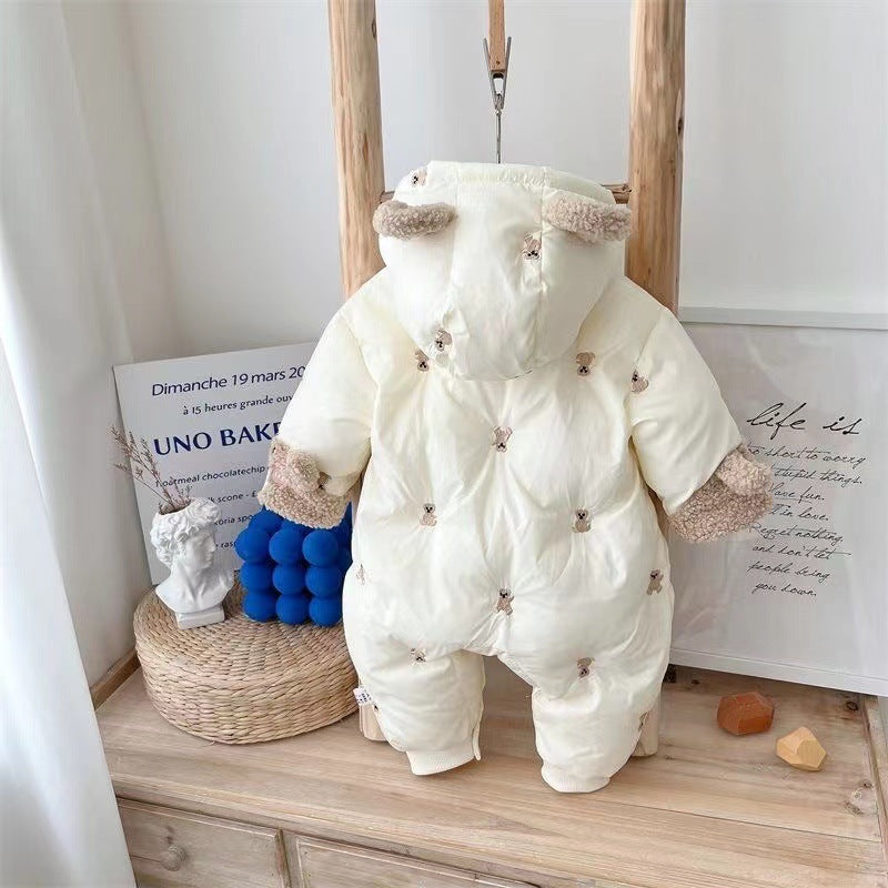 Baby clothes autumn winter clothing jumpsuit baby cotton clothing new year's greetings 100 days full moon clothing new year's fashion hot winter clothing
