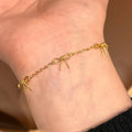 Textured bracelet for women, titanium steel, gold-plated, ins designer design, retro cold style, fashion hand jewelry, trendy people